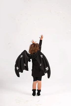 Feestbazaar Halloween Folie Ballon Zwart Vleermuis (85cm)