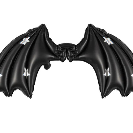 Feestbazaar Halloween Folie Ballon Zwart Vleermuis (85cm)