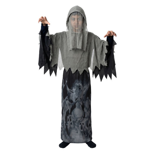 Feestbazaar Halloween Geest Outfit met Capuchon Kind