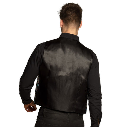 Feestbazaar Halloween Gilet Day of the dead