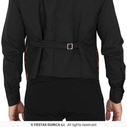 Feestbazaar Halloween Gilet Pompoen Heren