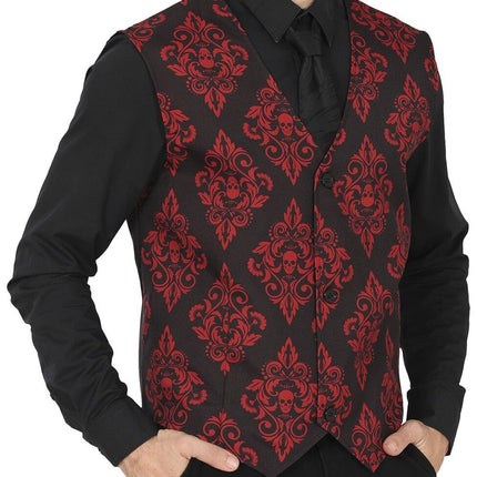 Feestbazaar Halloween Gilet Vampier Heren