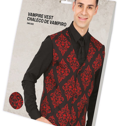 Feestbazaar Halloween Gilet Vampier Heren