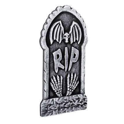 Feestbazaar Halloween Grafsteen RIP Skull 41x20cm