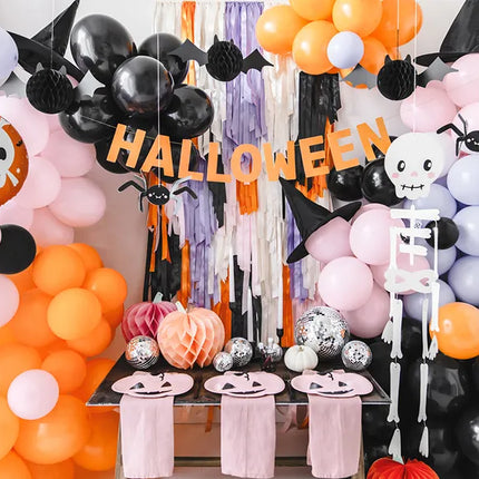 Feestbazaar Halloween Hangdecoratie Spinnen (5st)