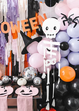 Feestbazaar Halloween Hangdecoratie Spinnen (5st)
