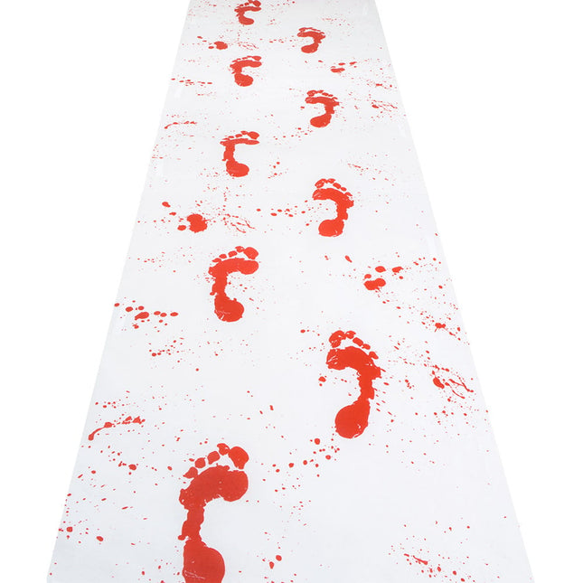 Feestbazaar Halloween Loper met Bloed - 4,5 mtr x 60 cm