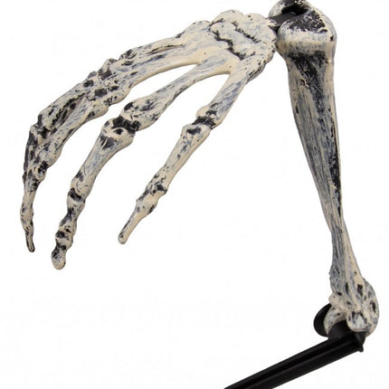 Feestbazaar Halloween Skelet Arm met Aardpin