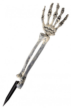 Feestbazaar Halloween Skelet Arm met Aardpin