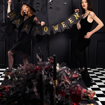Feestbazaar Halloween Slinger Vleermuizen 1,5m
