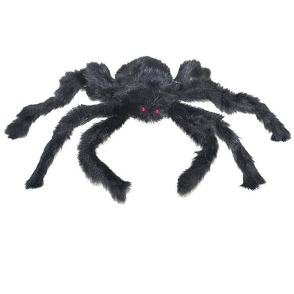 Feestbazaar Halloween Spin Harig Zwart 50cm