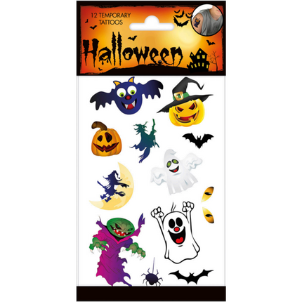Feestbazaar Halloween Tattoos Spooky