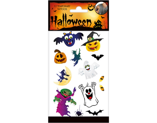 Feestbazaar Halloween Tattoos Spooky
