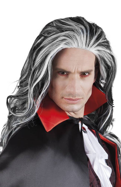 Feestbazaar Halloween vampier pruik Angry Louis