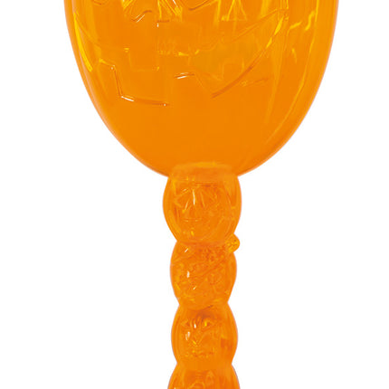Feestbazaar Halloween Wijnglas Oranje