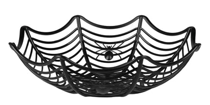 Feestbazaar Halloweenmandje Spinnenweb (27 cm)
