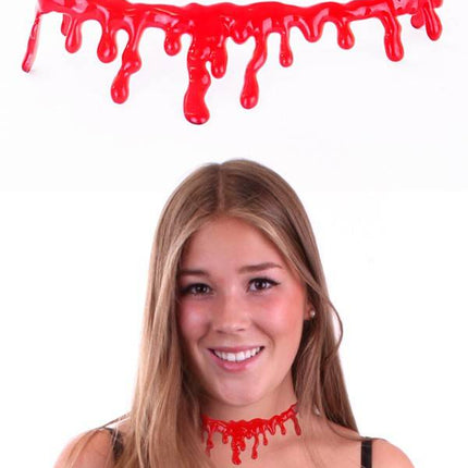 Feestbazaar Halsband bloed halloween