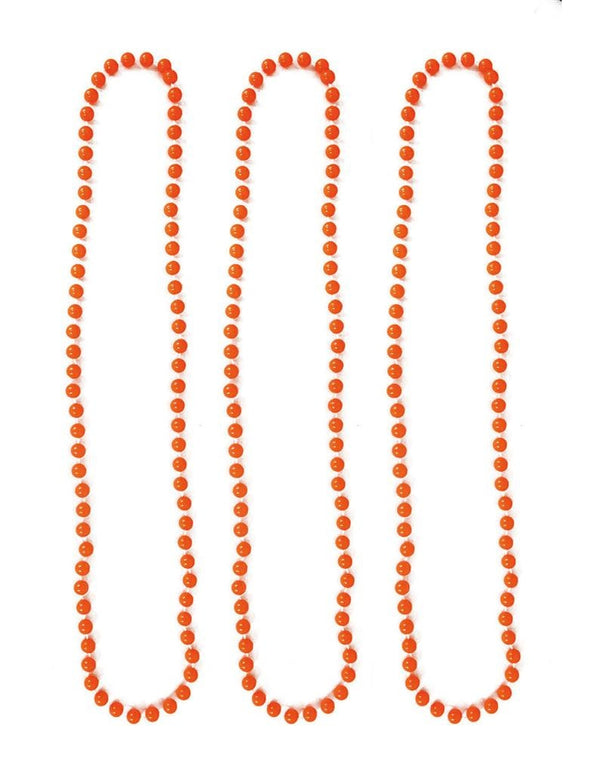 Feestbazaar Halskettingen fluor oranje 40 cm (3st)