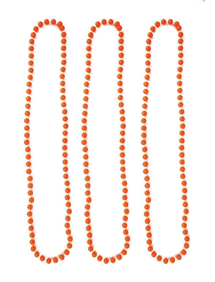 Feestbazaar Halskettingen fluor oranje 40 cm (3st)