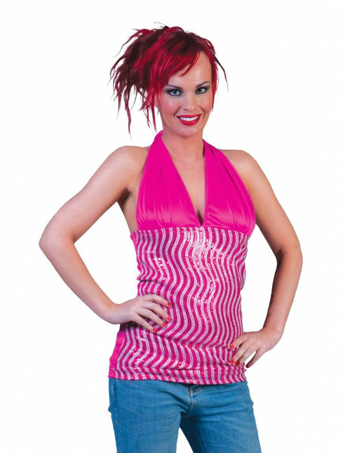 Feestbazaar Halter Top Roze