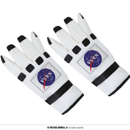 Feestbazaar Handschoenen  Astronaut Nasa Volwassenen