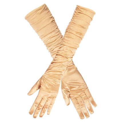 Feestbazaar Handschoenen Goud Geplooid Hollywood