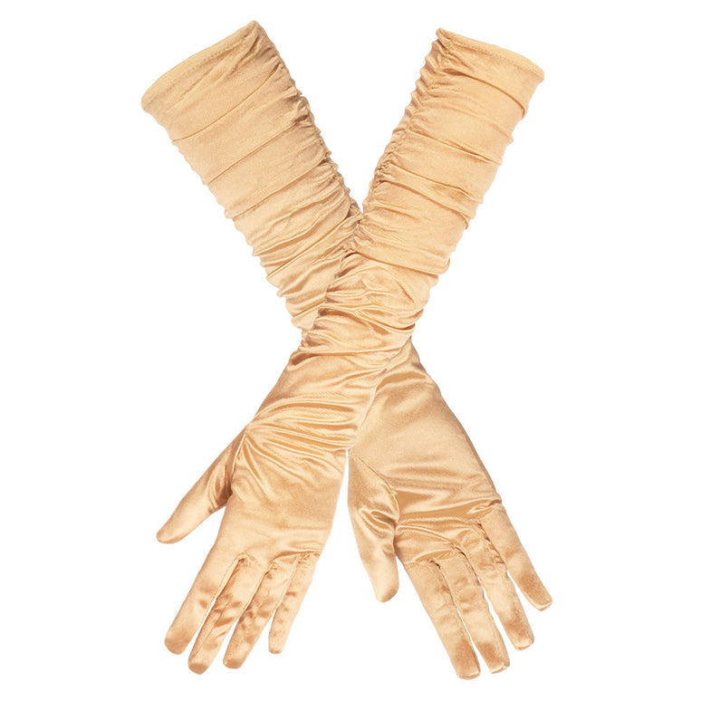 Feestbazaar Handschoenen Goud Geplooid Hollywood
