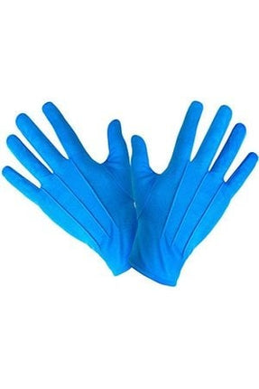Feestbazaar Handschoenen Helder Blauw
