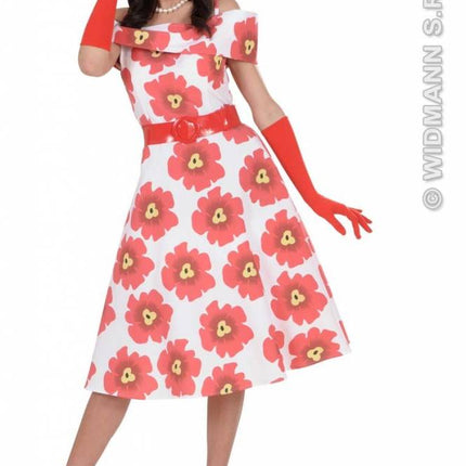 Feestbazaar Handschoenen lycra 37cm rood