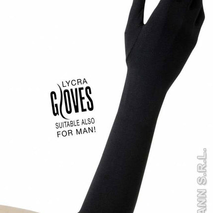 Feestbazaar Handschoenen lycra 37cm zwart