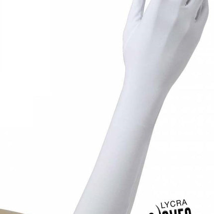 Feestbazaar Handschoenen lycra wit 37cm