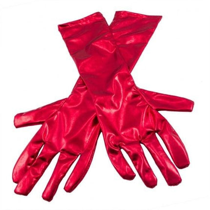 Feestbazaar Handschoenen metalic rood