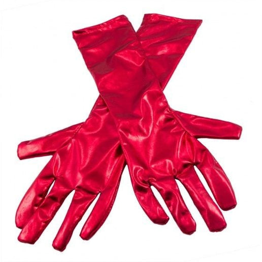 Feestbazaar Handschoenen metalic rood
