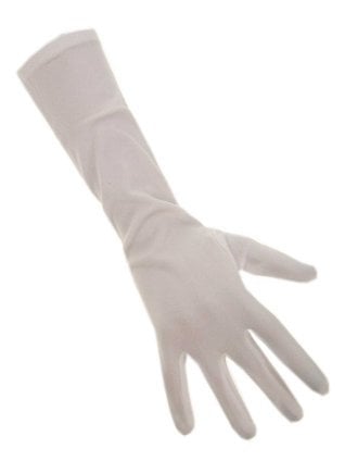 Feestbazaar Handschoenen stretch wit luxe nylon