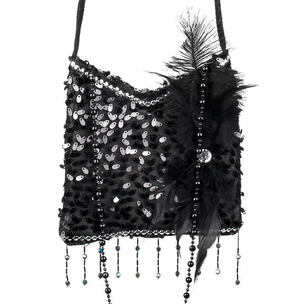 Feestbazaar Handtasje Flapper Zwart