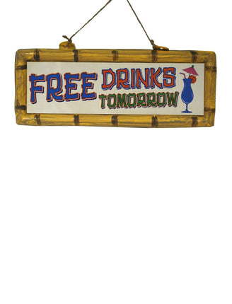 Feestbazaar Hangbord Free Drinks