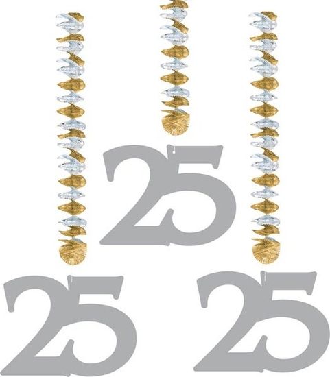 Feestbazaar Hangdecoratie 25-jarig huwelijk