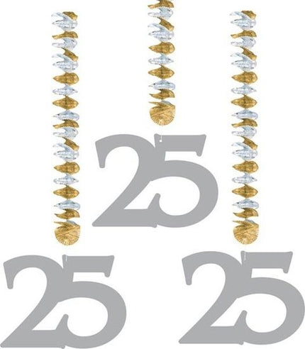 Feestbazaar Hangdecoratie 25-jarig huwelijk