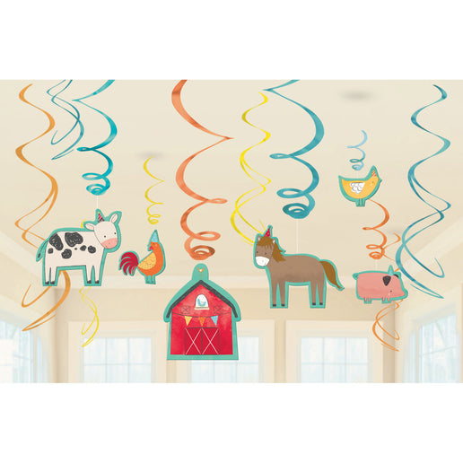 Feestbazaar Hangdecoratie Boerderij Happy Farm (12st)
