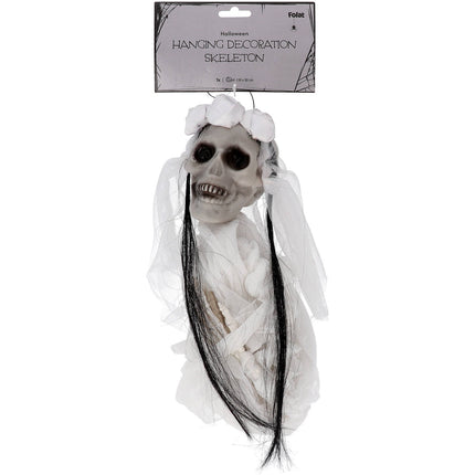 Feestbazaar Hangdecoratie Bruid Skelet Halloween (90cm)