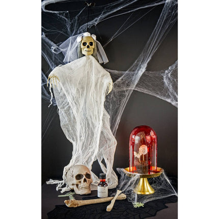 Feestbazaar Hangdecoratie Bruid Skelet Halloween (90cm)