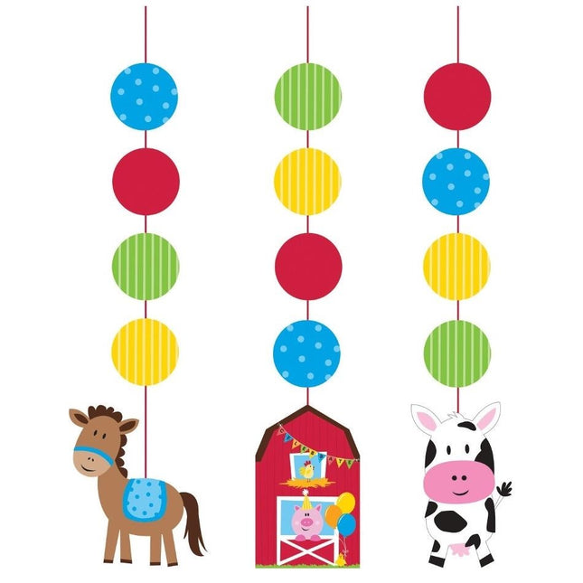 Feestbazaar Hangdecoratie Farmhouse Fun (3st)