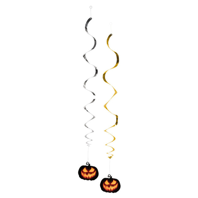 Feestbazaar Hangdecoratie Halloween Creepy Pumpkin (2st)