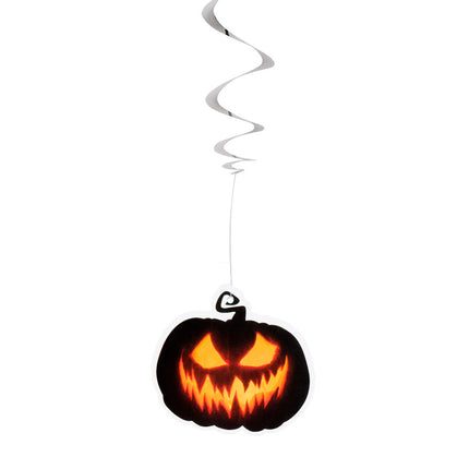 Feestbazaar Hangdecoratie Halloween Creepy Pumpkin (2st)