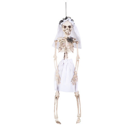 Feestbazaar Hangdecoratie Skelet Bruid (40cm)
