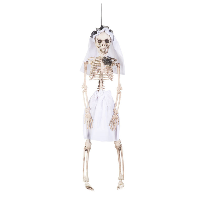 Feestbazaar Hangdecoratie Skelet Bruid (40cm)