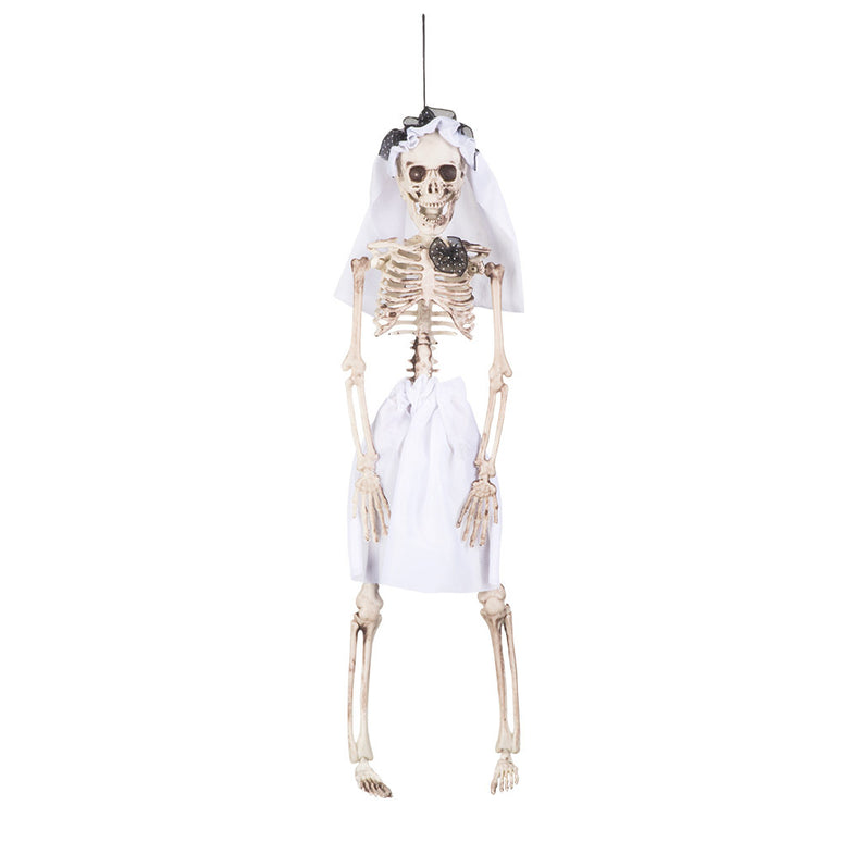 Feestbazaar Hangdecoratie Skelet Bruid (40cm)