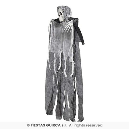 Feestbazaar Hangdecoratie Skelet Grijs/Wit (80cm)