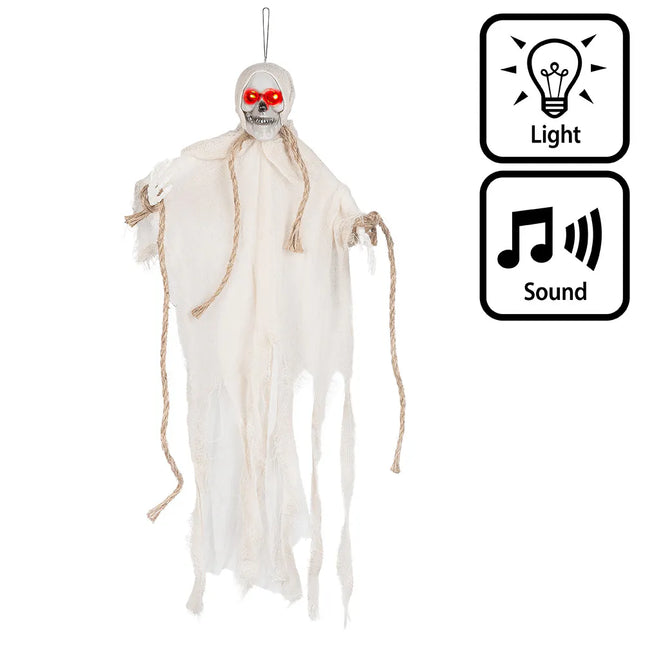 Feestbazaar Hangdecoratie Skeleton Ghost (55cm)