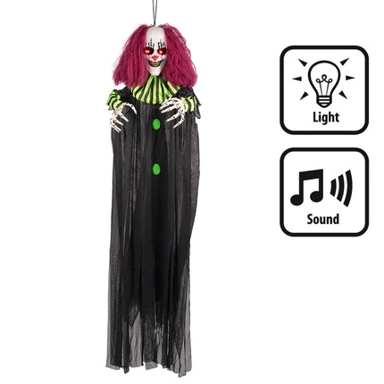 Feestbazaar Hangdecoratie Terror Clown 130cm
